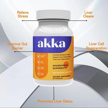 AKKA premium liver cleansing and repair super vitamins: liver regeneration and repair herbal support supplements