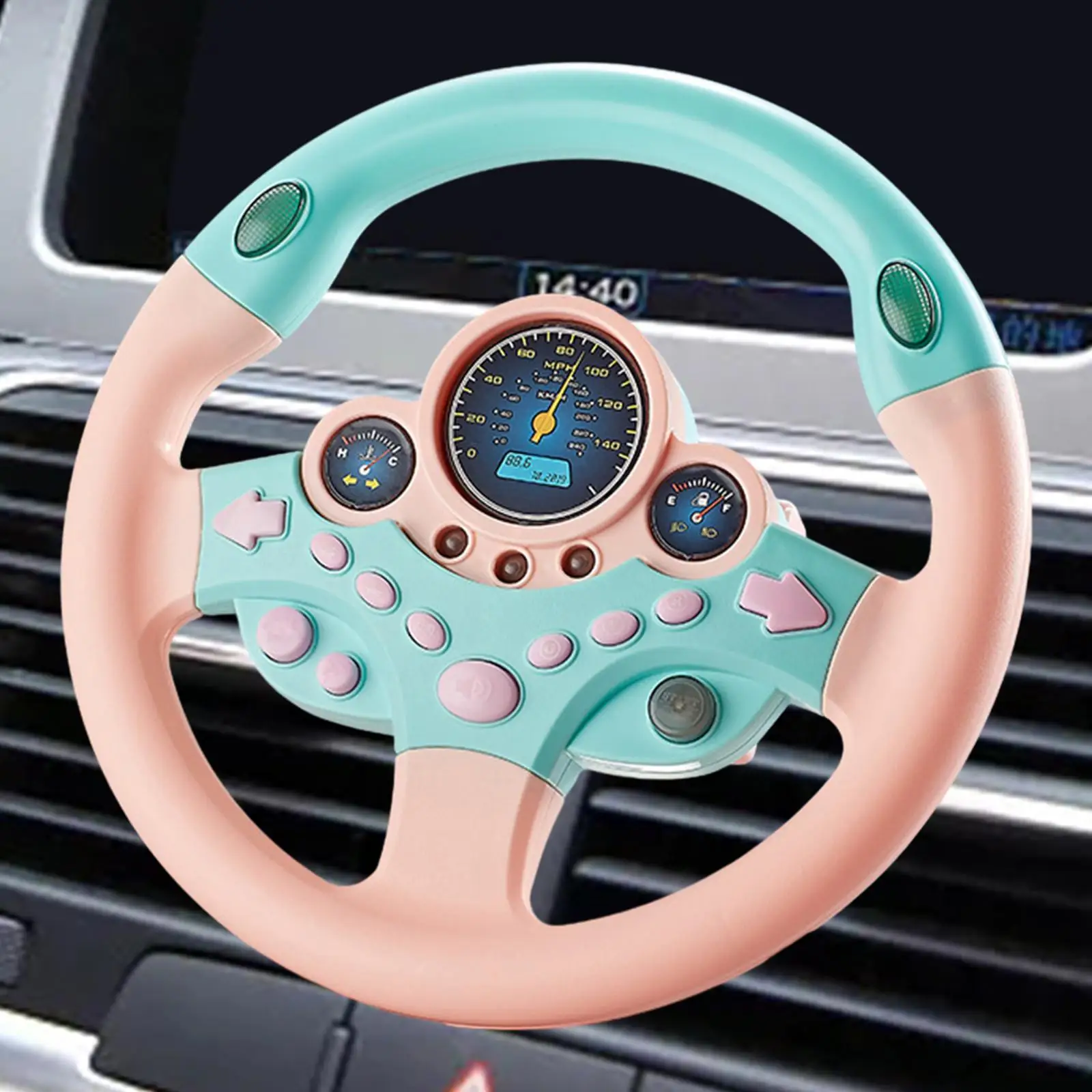 Round Steering Wheel Toy Educational Learning Toy with Music Educational