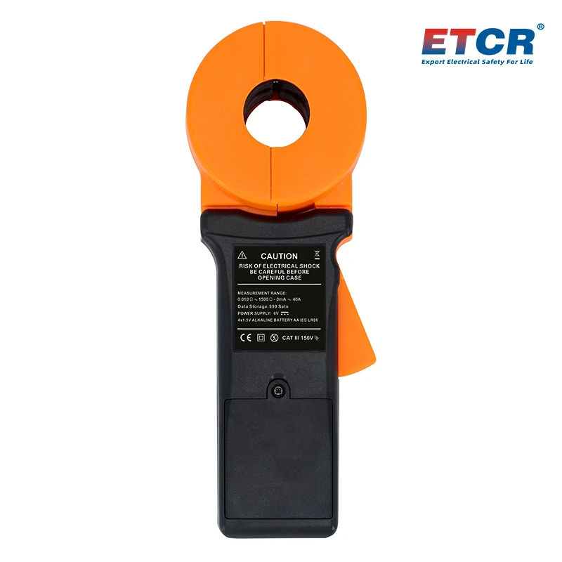 ETCR2150 Leakage Current Meter 40A Clamp Earth Resistance Tester1500Ω Rechargeab