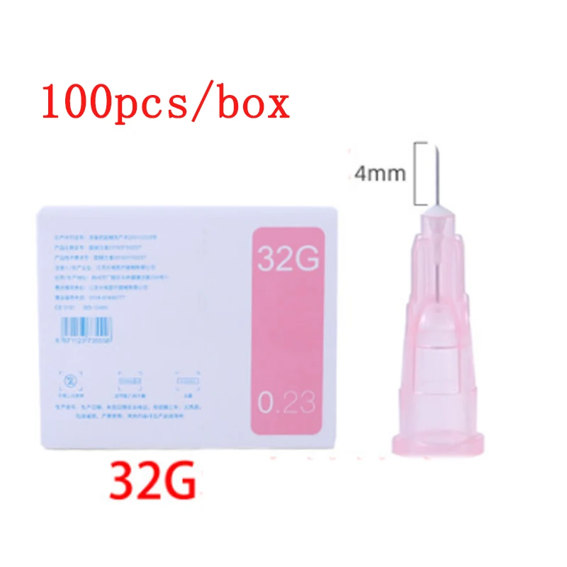 32G4mmneedlePiercingTransparentSyringeInjectionglueClearTip