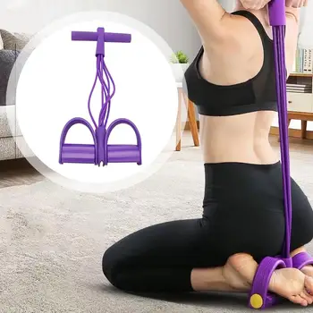 6-Tube Yoga exercise band Pedal Puller Band Elastic Pull Rope Flexipull weerstandstrainer Resistance Bands For Abdomen Waist Arm 2