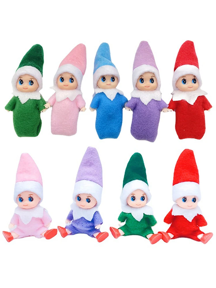 Happy New Year Pedents Kids Gifts Favor Household Lovely Christmas Elf Baby Doll Oranments Merry Christmas Decor For Home