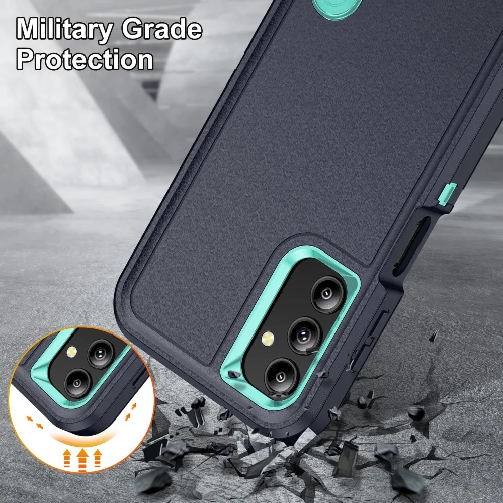 Military Grade Anti-Drop Case with Built-in Kickstand and Plus Protector Cover