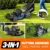 21'' Self Propelled Gas Lawn Mower - Front Wheel Drive, 140 cc 4-Cycle Briggs & Stratton Engine, 3-in-1 Bagging, Mulching, and 4