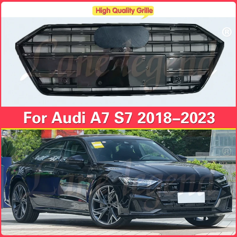 

Perfect Match Front Hood Bumper Grille Racing Grill For Audi S7 2018-2023 Grille A7 C8 S7 Ventilation Net