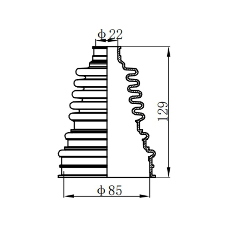 CV rubber boot replacement using split rubber 