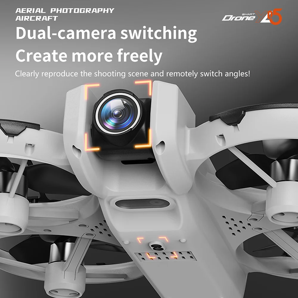 New Professional Drone YL05 HD dual camera FPV WiFi optical flow hover remote control with display quadrirotor toy gift for chil