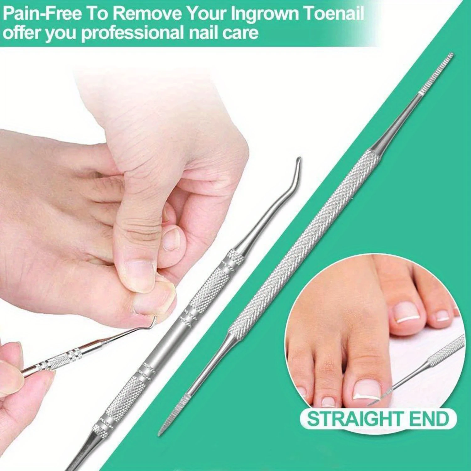 Manicure Set Pedicure Kit Nail Clipper Stainless Steel Professional Nail Cutter Tools Ingrown Toenails Nipper with Travel Case