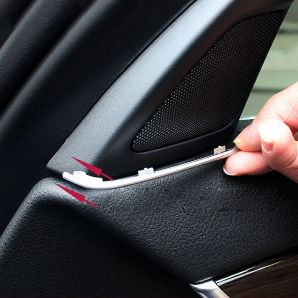 2Pcs Car Front Door Speaker Cover Gap Decorativo Trim Auto Tweeter Gap Plug Trim Per Bmw Serie 5 F10 2011-2017 Accessori