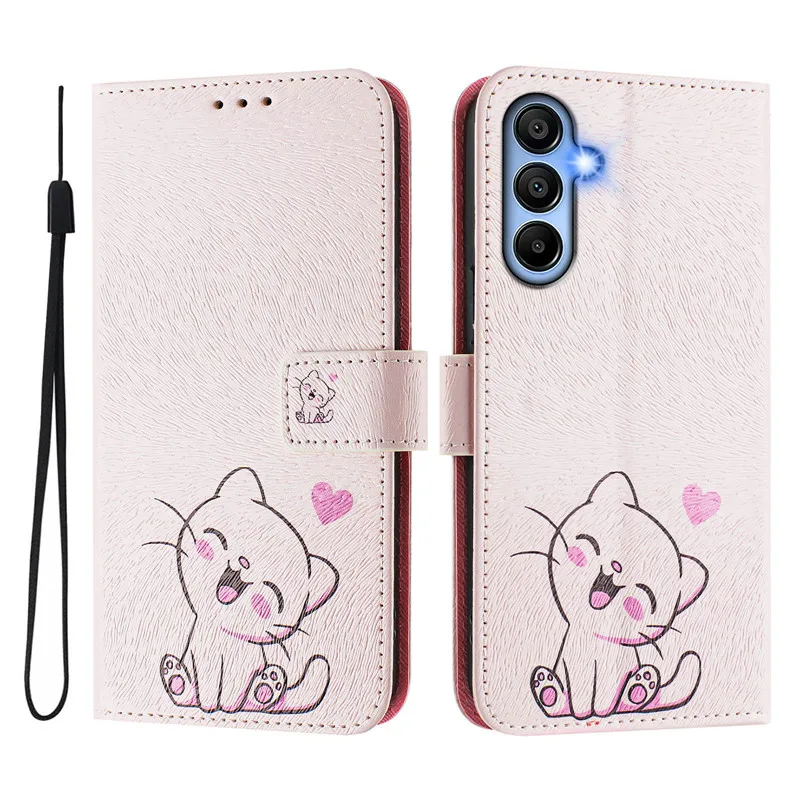 Luxury Flip Leather Wallet Case with Floral Design