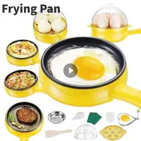 Multifunction Household Mini Egg Omelette Pancakes Electric Fried Steak Frying Pan Non-Stick Boiled Eggs Boiler Steamer Tools 1