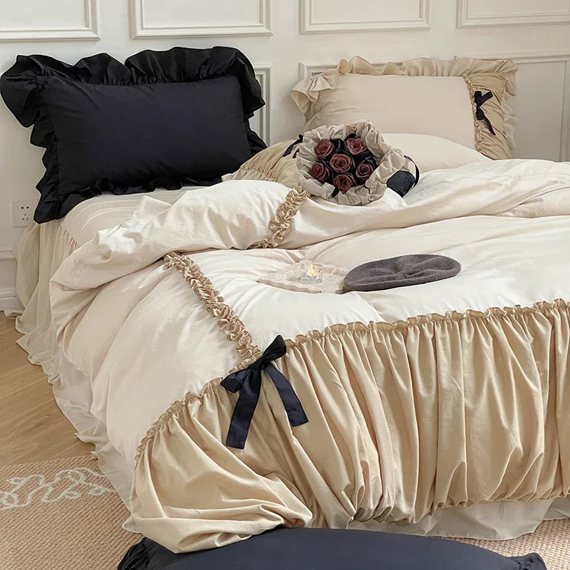 

Comforter Selling Beddings Sets Ultralight Girls Minimalist Microfiber Bedding Set Luxury Nordic Roupas De Cama Ornament