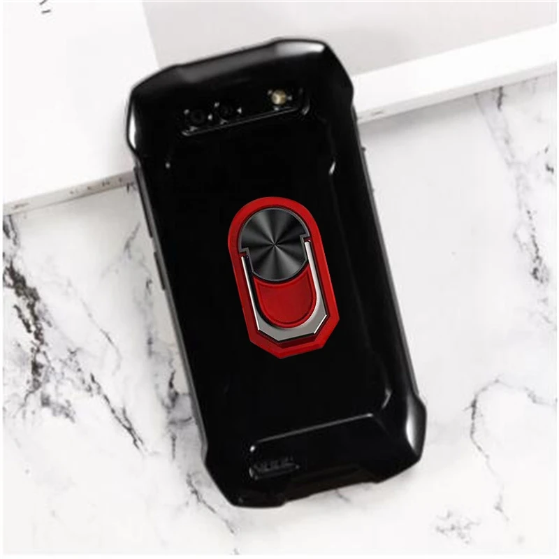 Enhanced Product Title: Durable Soft TPU Silicone Case with Back Finger Ring and Bracket for Cubot KingKong Mini Series
