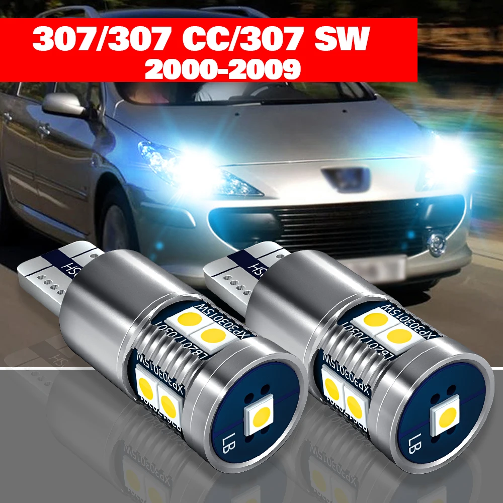 

For Peugeot 307 CC SW 2000-2009 2pcs LED Parking Light Clearance Lamp Accessories 2001 2002 2003 2004 2005 2006 2007 2008