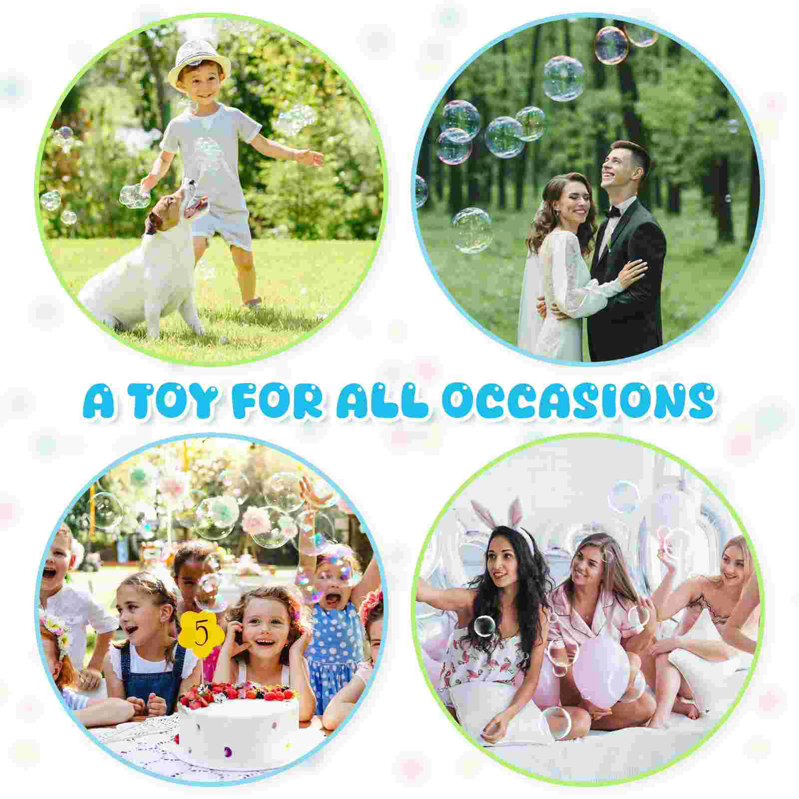 Adhesive Tape Toddler Baby Machine Large Children Maker Bubbles and Dipping Tray Blowing Soap Tools 2
