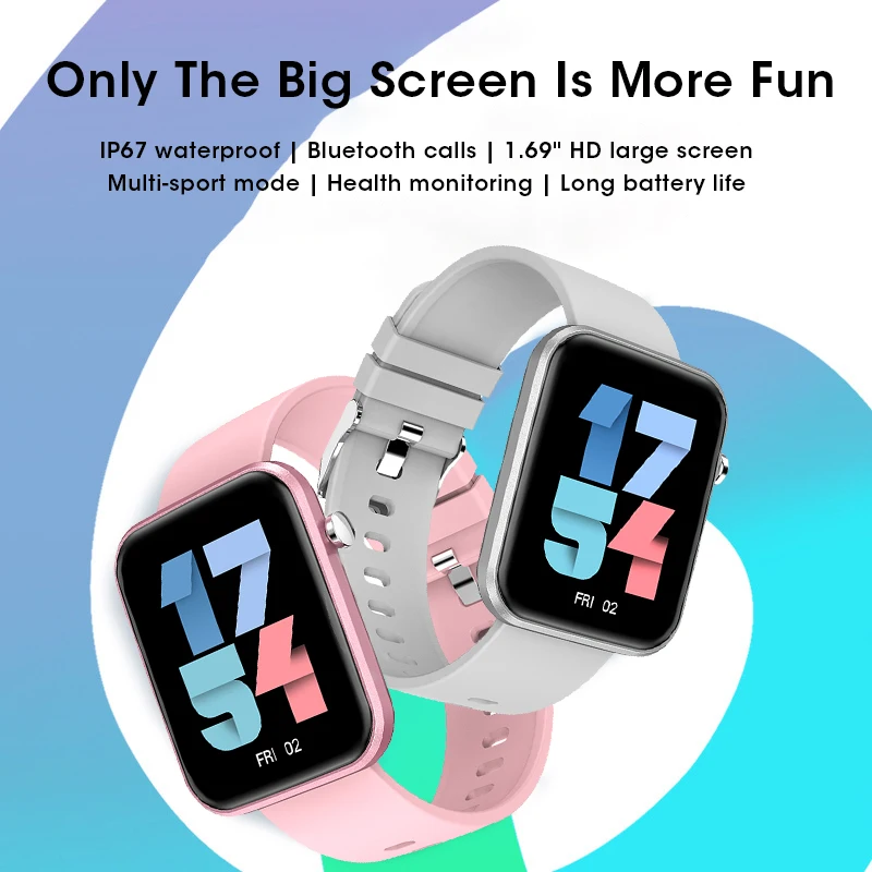 

Смарт-часы с сенсорным экраном 2023 дюйма и поддержкой Bluetooth 1,69