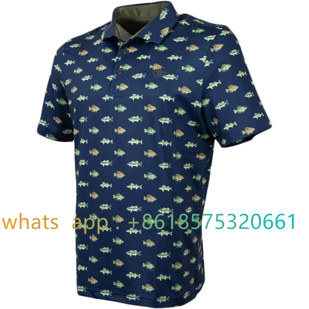Googan Squad Merica Klutch High Quality Performance Polo Shirt For Men Summer T-shirt Lapel Short Sleeve Print Polo Shirt