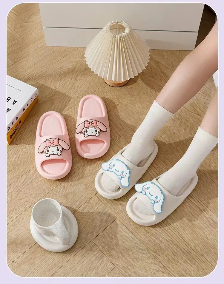 Sandalias Moradas Zapatillas Anime Cinnamoroll Sandalias