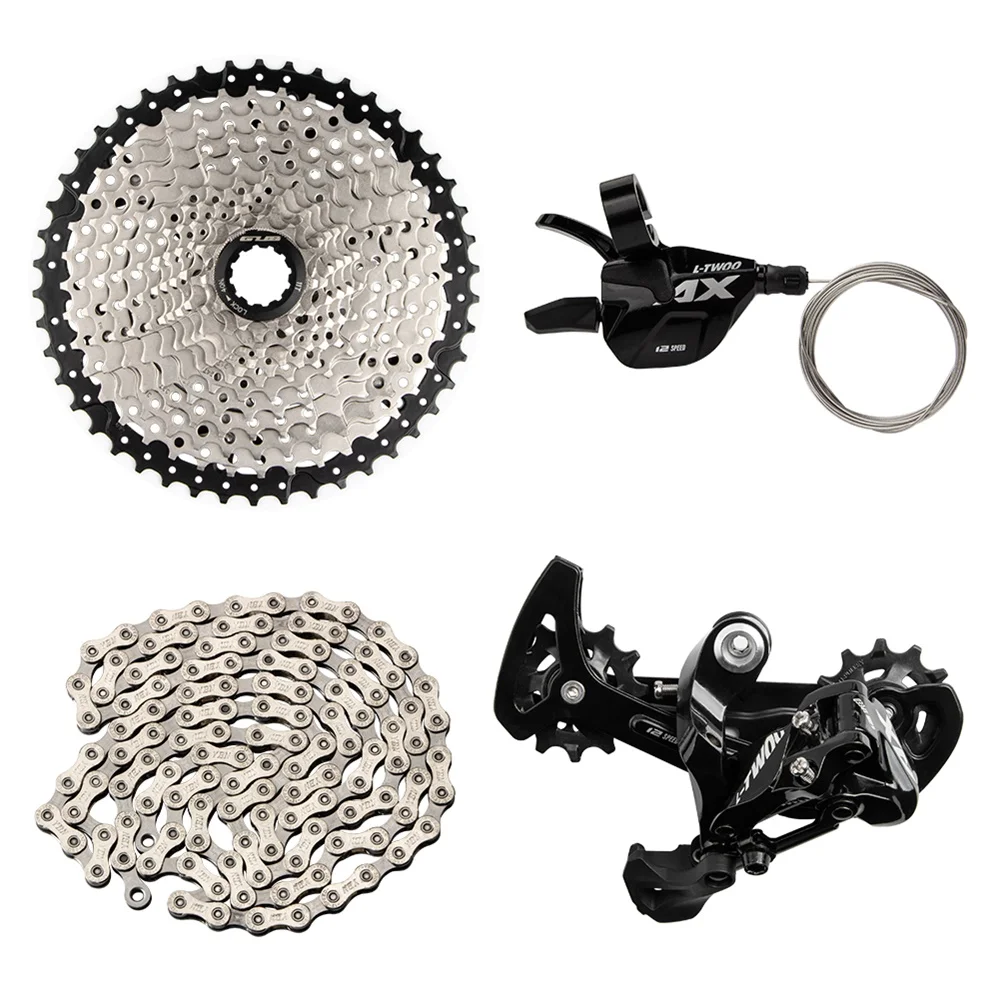 

2024 NEW LTWOO AX12speed MTB bike 4piece speed rear derailleur+gear lever+chainring/cassette 46/50T+PYC 12chain kit G-AX12-4kits