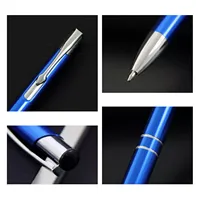 1.0mm Metal Ballpoint Pen Push Button Retractable – Premium Black Ink Smooth Writing for Office School Student Signature 5
