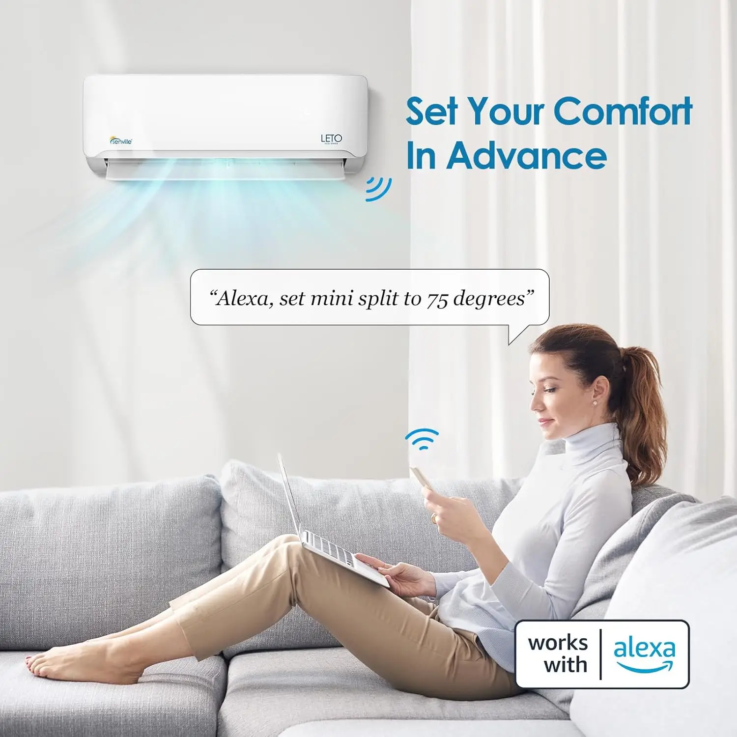 Air Conditioner Air Conditioning Machine 12000 BTU 1 Ton 1