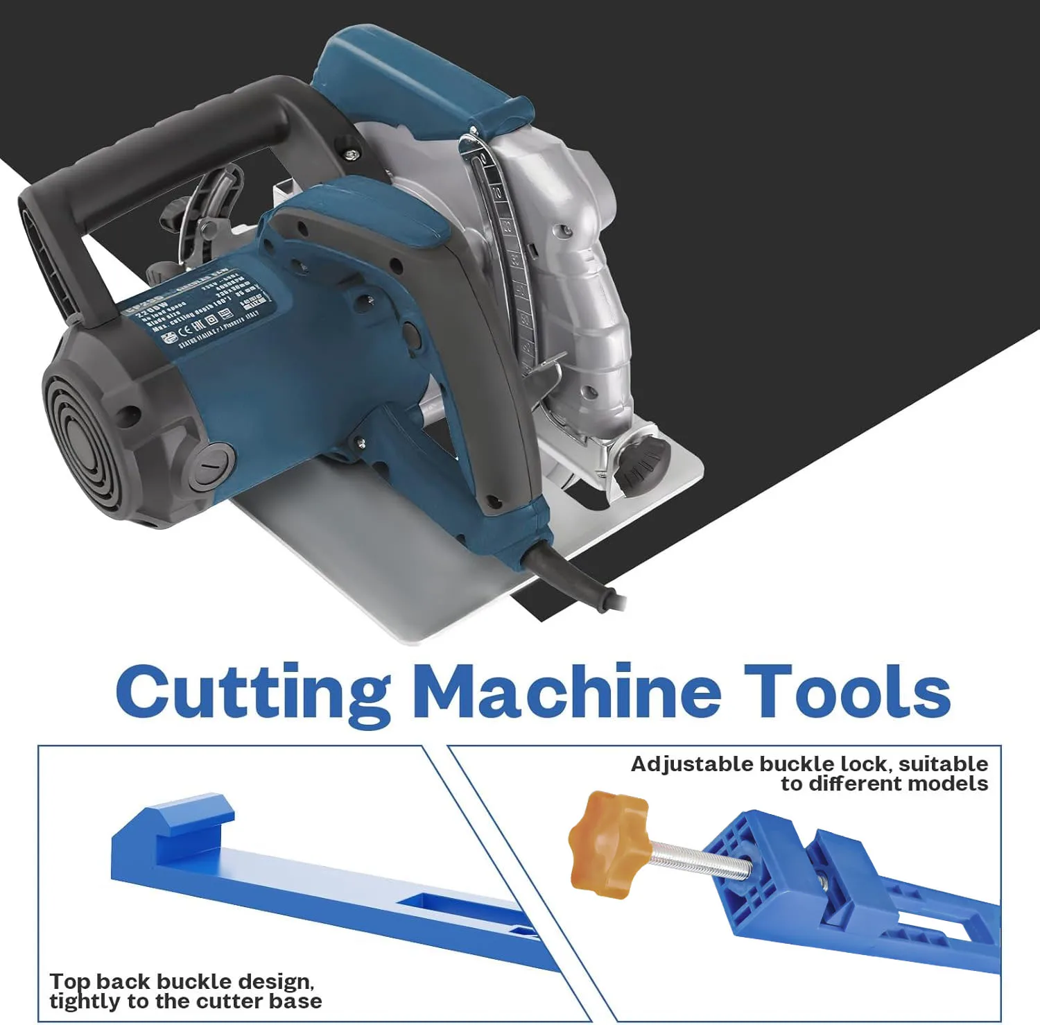 Adjustable Woodworking Cutting Guide Precision Circular Saw Milling Machine Base Thin Blade Clamp Quick Cuts Woodworking Tools