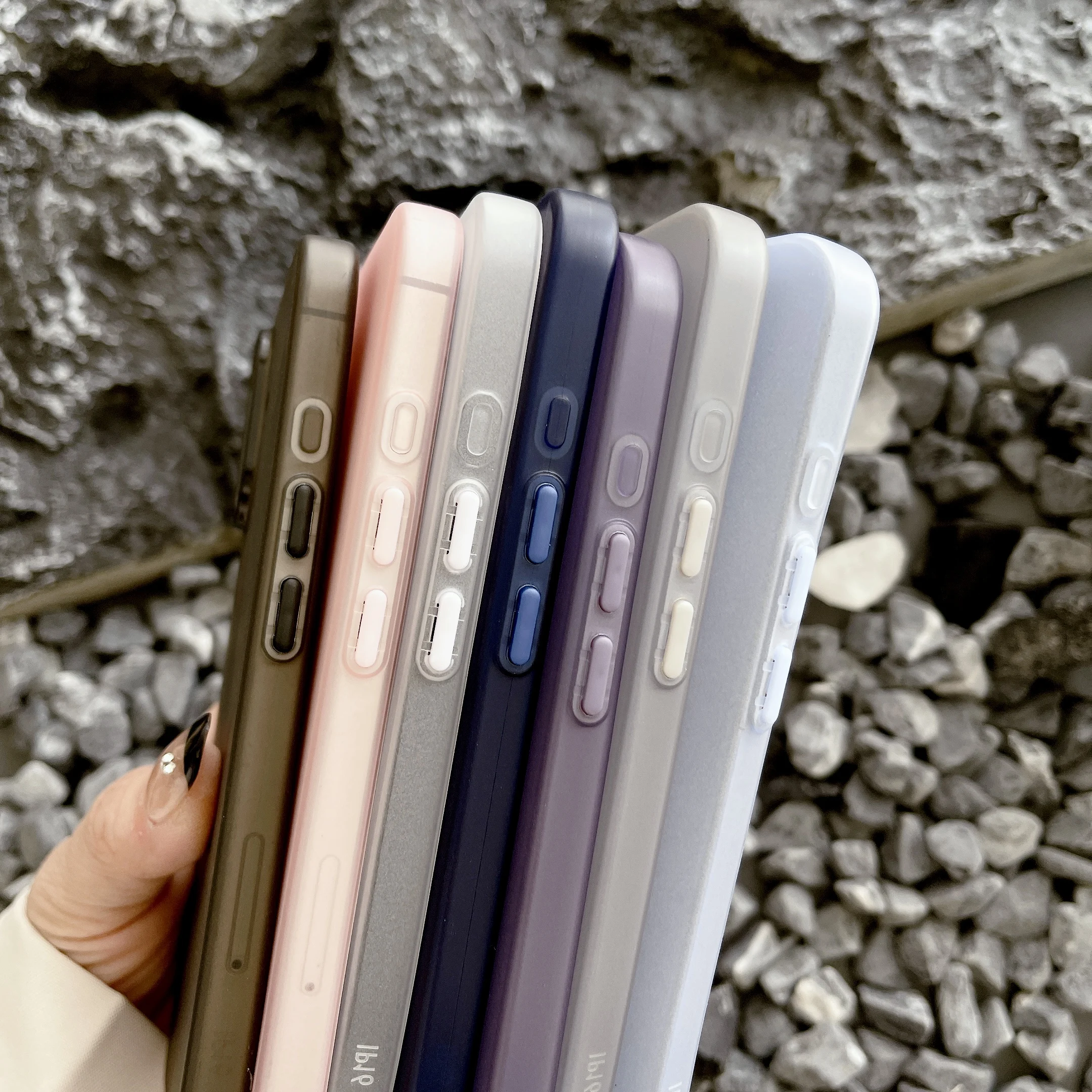 Ultra Thin Matte Transparent Soft TPU Shockproof Frosted Translucent Phone Case