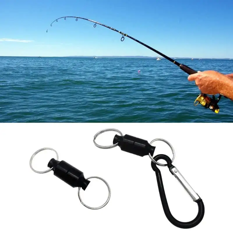 VGEBY1 Rilascio Magnetico Per Rete Da Pesca A Mosca - Supporto In Lega Di Alluminio Con Magnete Portatile, Capacità 4kg (Nero)