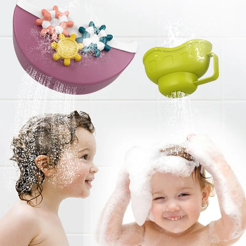 

Baby Bath Toys Water Spray Play Set Cartoon Ship Boat Kids Water Toys Swimming Beach Game for Children Bathing Sucker Bathtub