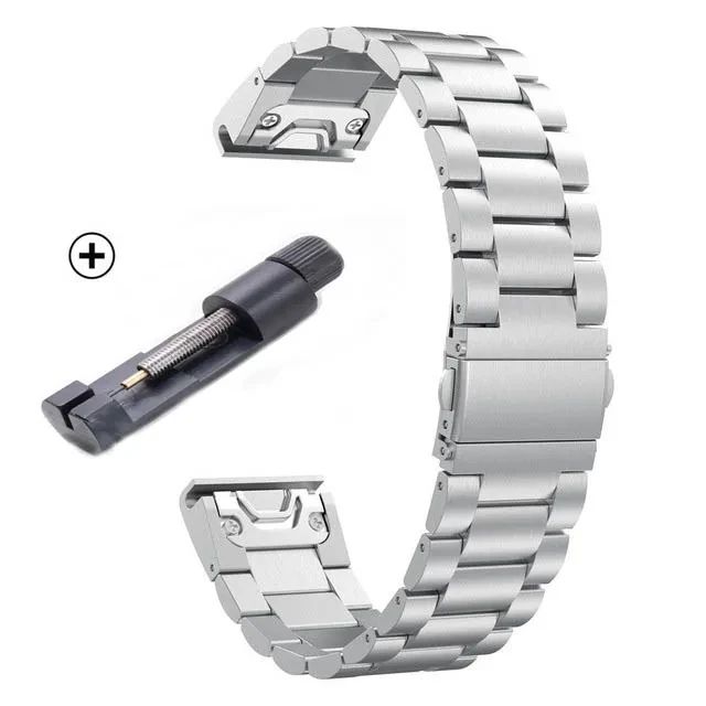 Premium Stainless Steel Metal Watchband Strap - Elegant and Durable Design