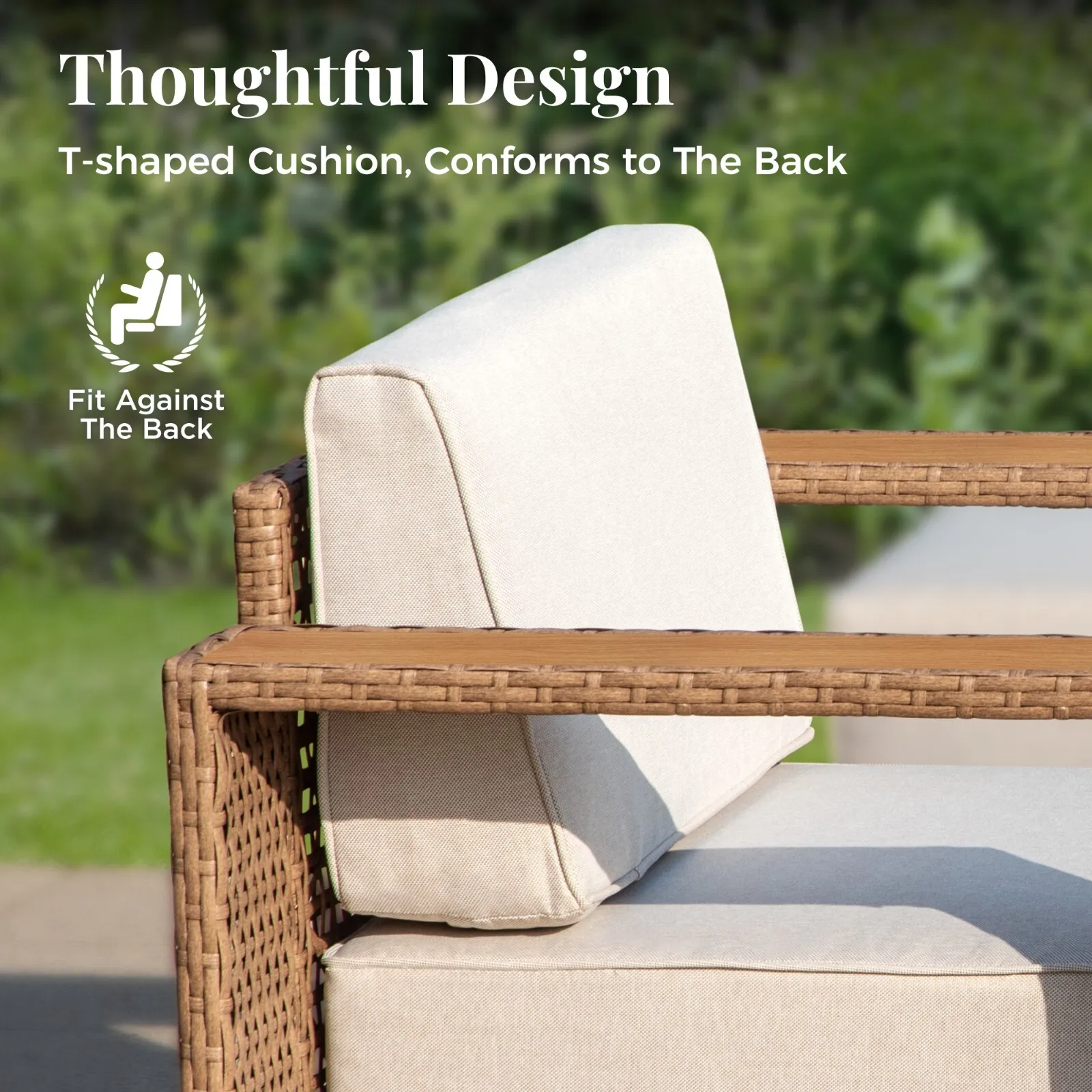 Rattan Patio Conversation Set 6