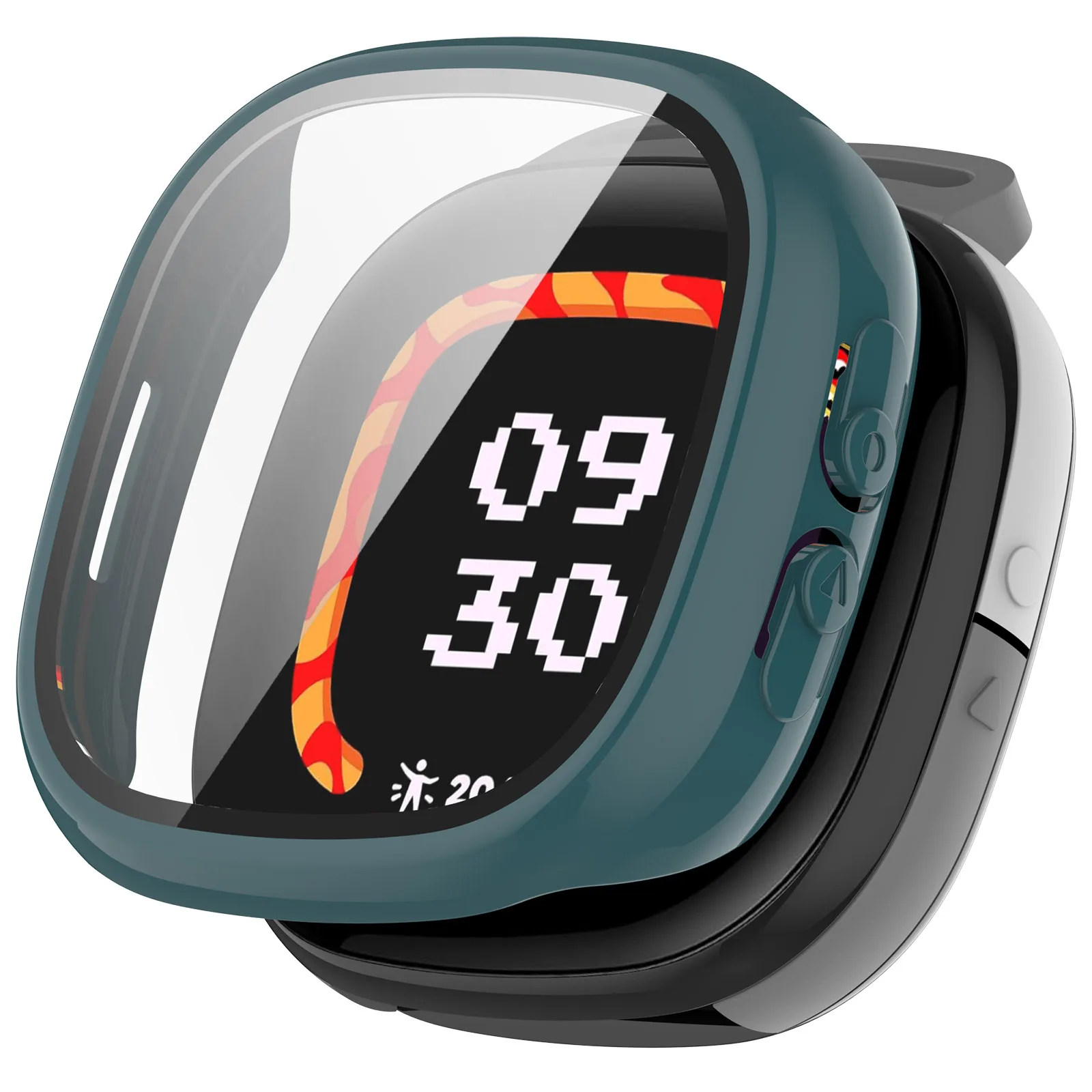 For Fitbit Ace LTE PC Tempered glass Protective Case Anti-fall Scratch proof Watch Case Watch Band Replacement Accessories