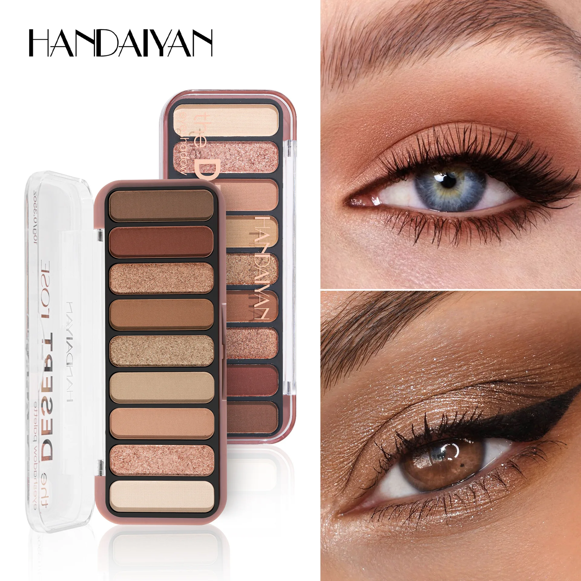 Glitter Eyeshadow Palette 9 Colors Pearlescent Waterproof Matte Shimmer Pigment Long Lasting Eye Shadow Makeup Cosmetic