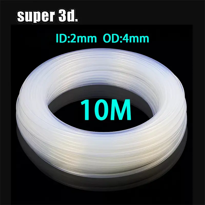 10m PTFE Tube Clear Pipe PFA ID 2mm OD 4mm For V5/V6 1.75mm Bowden Extruder J-head Hotend Throat 3D Printer Parts image 1
