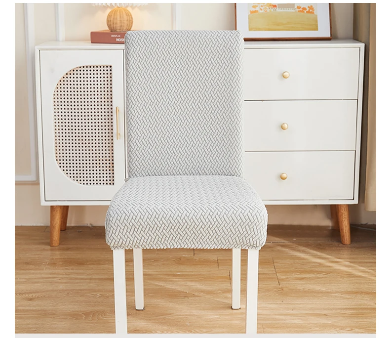 Description Picture 6 of item1 PC simple pure color chair setsack a whole household antifouling chair cover general chair cushion stool