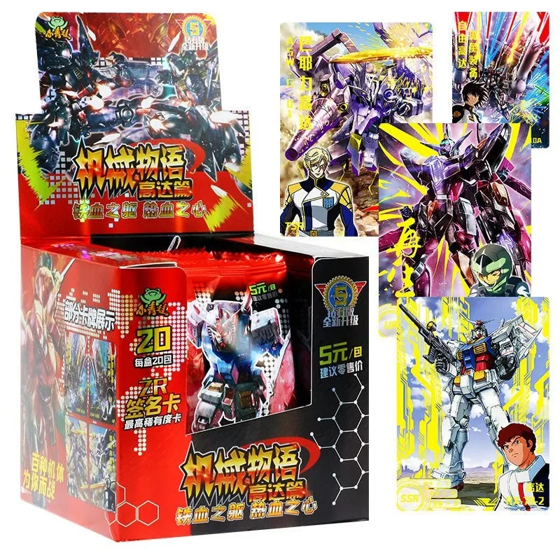 

Genuine Gundam Seed Anime Character Collection Flash Card Table Toys Postcard Exchange Game Children's Christmas Gifts