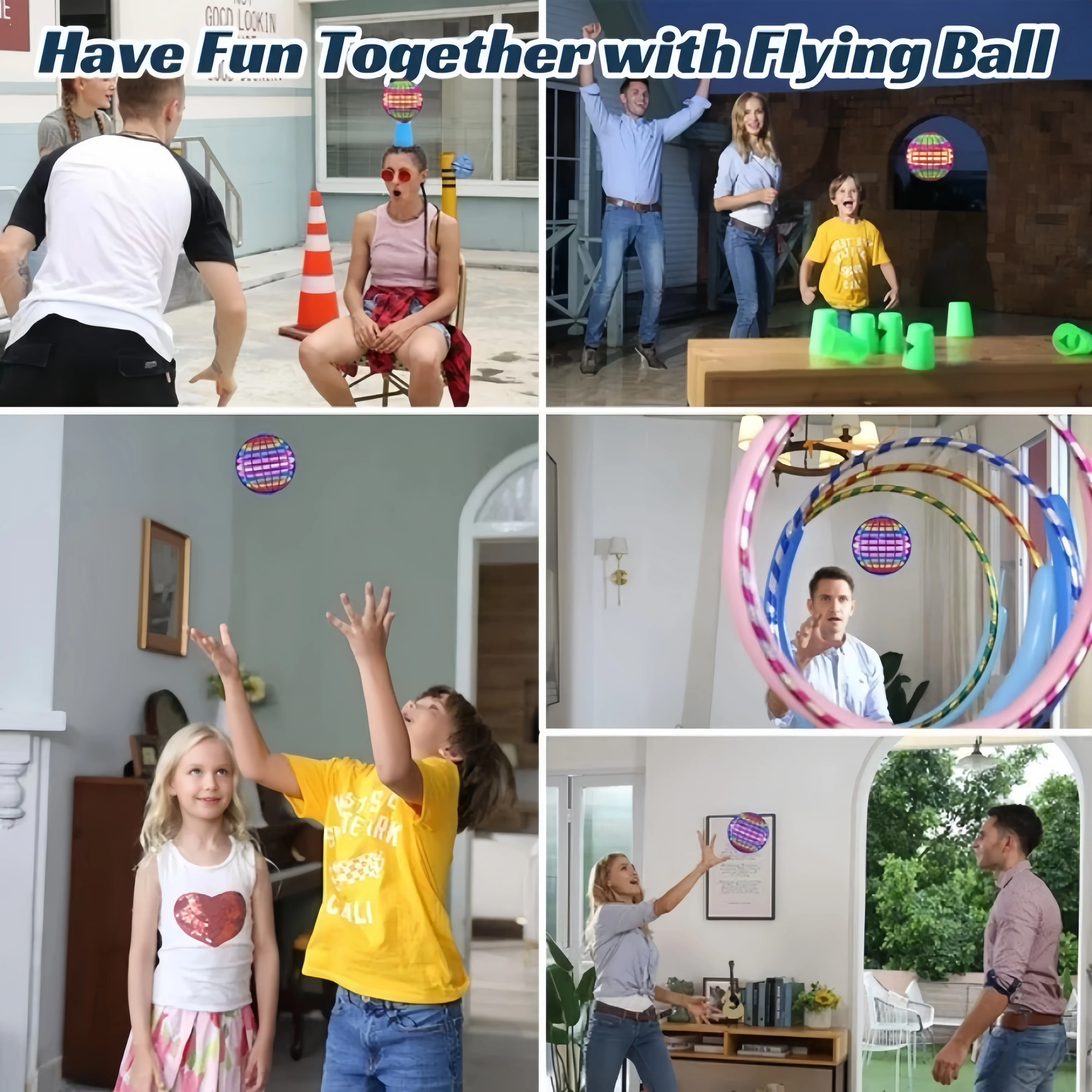 Fly orb Hover Ball Luci LED magiche Palla volante Boomerang - Giocattolo interattivo con spinner volante per bambini e regalo per la famiglia  26