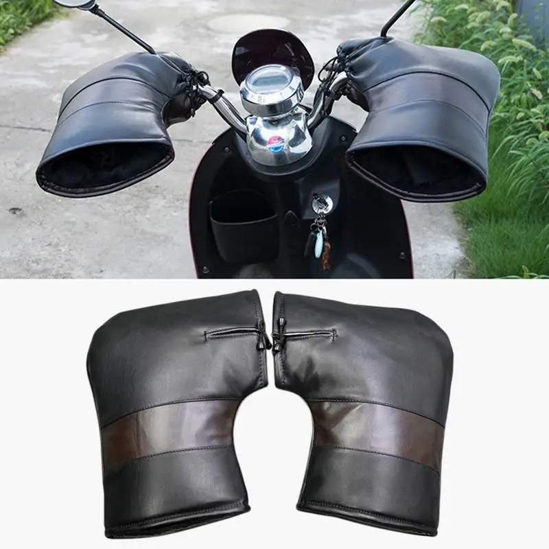 

Motorcycle Grip HandleBar Muff Waterproof Windproof Winter Warmer Thermal Cover Glove For Motorbike Electric Vehicles Accessory