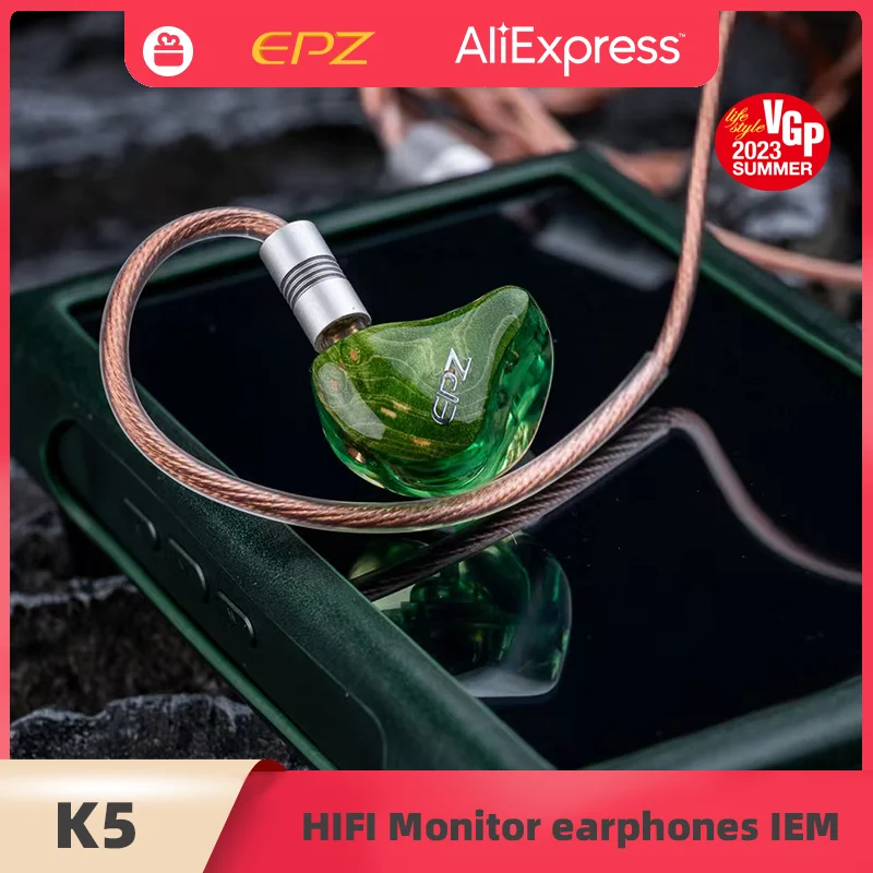 EPZ-Écouteurs intra-auriculaires filaires K5 1esse + 4BA, moniteur IEM,  écouteurs HIFI, 3 en 1, 0.78, 2 broches, câble de mise à niveau en cuivre  monocristallin - AliExpress