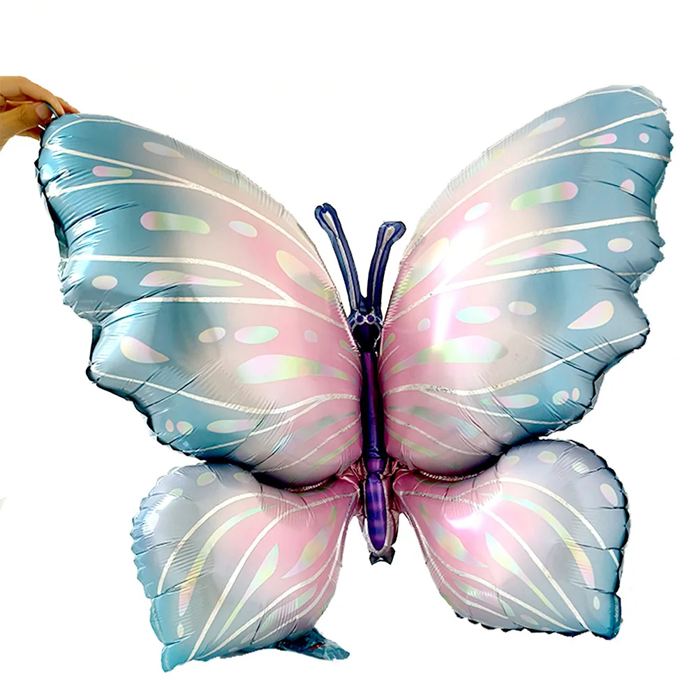 

40inch Butterfly Foil Balloons Number Balloons Set Baby Shower Decor Helium Balloon Girl 1-9th Birthday Party Wedding Globos