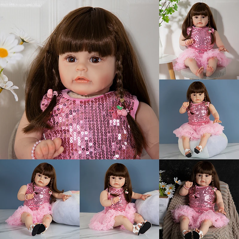 60CM Reborn Doll Big Size Sue Sue Baby Realistic Bebe Toddler Doll Toys For Girls Playmates