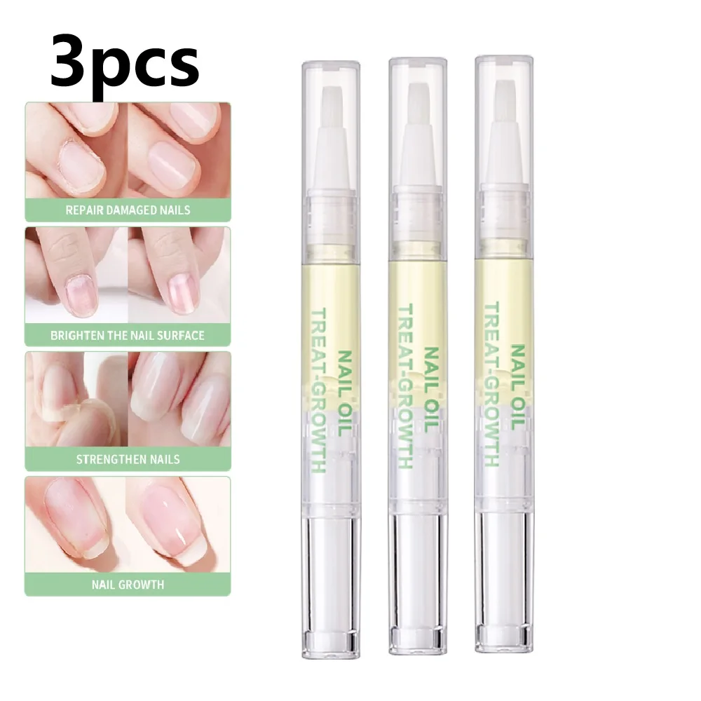 3 Counts Nail Growth Oil For Strength and Moisture Organic Nail Care Blend Nourishing Oil Care Art Brotherpen Cosmetic