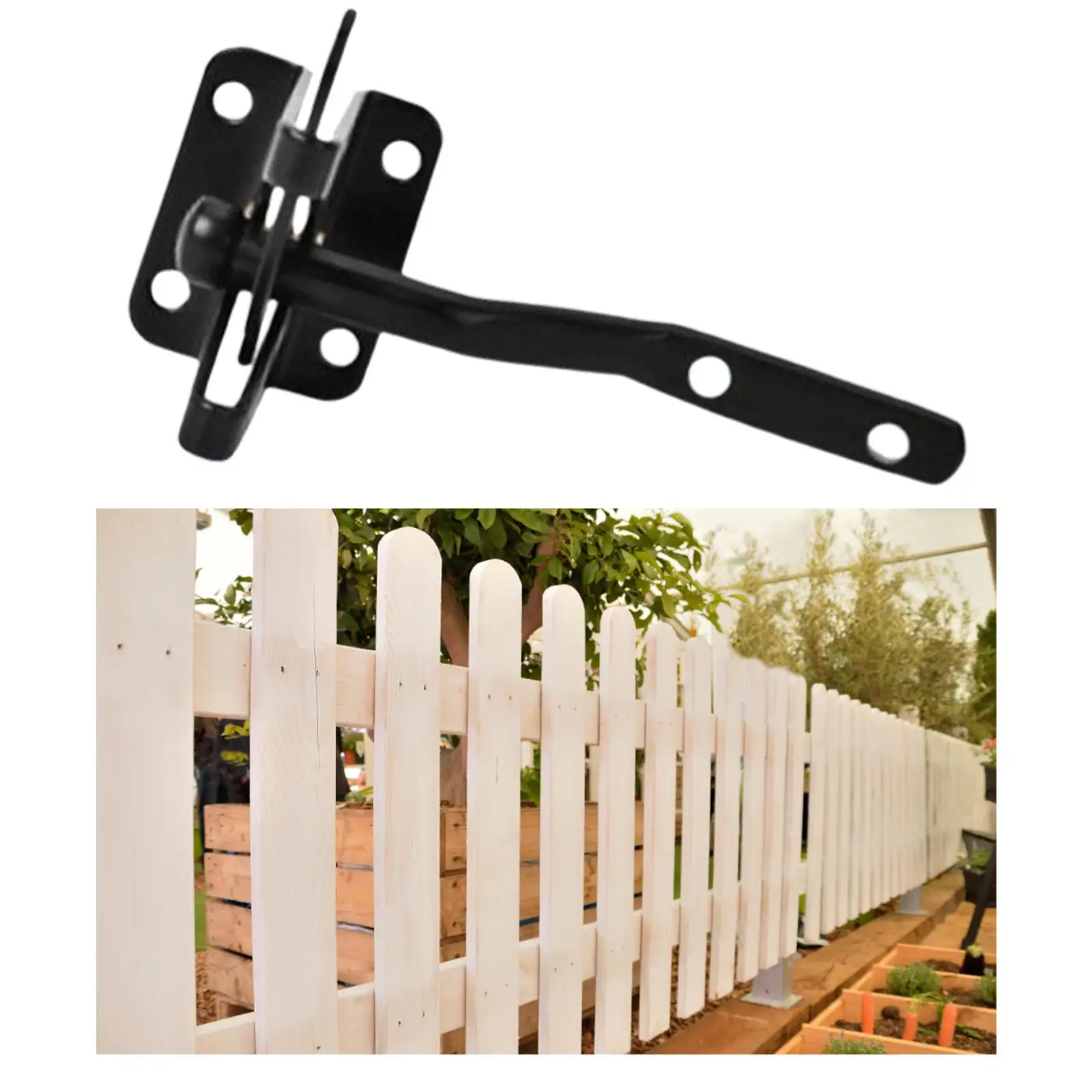 Door latches Reinforcement with Screws Self Locking Gate Latch for /Metal Doors