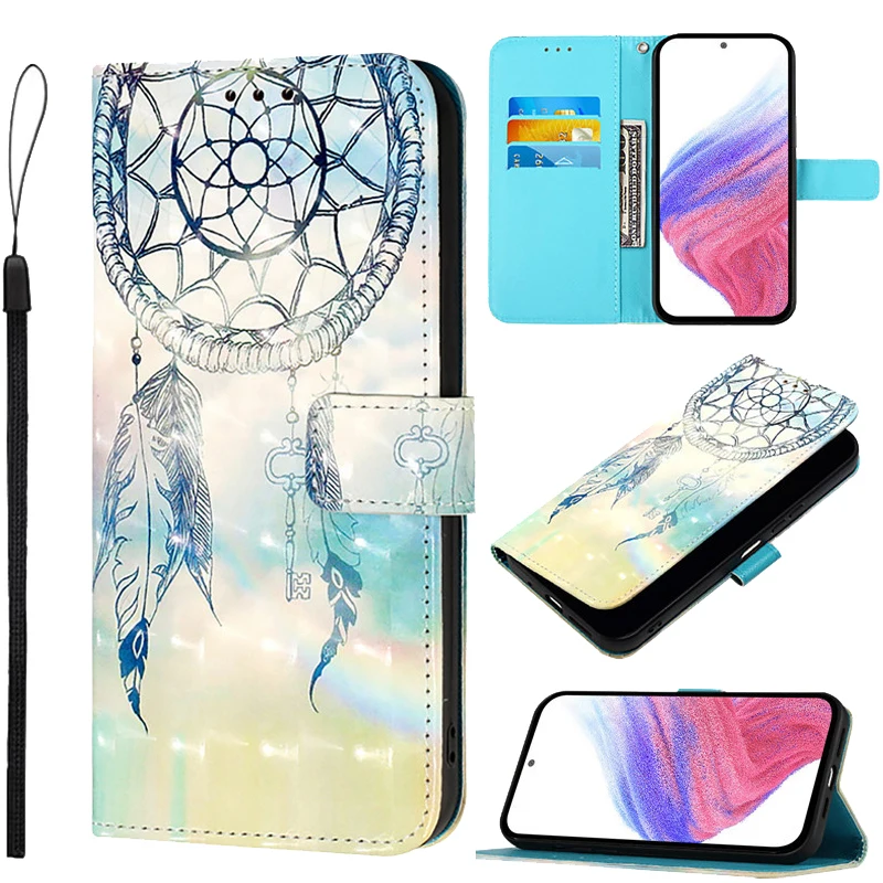 Retro Flower Design Leather Wallet Case | Magnetic Flip Cover Phone Bag