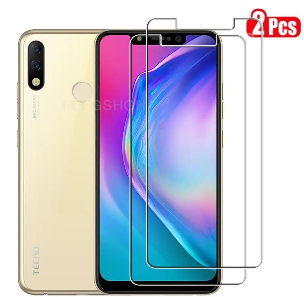 

HD защитное закаленное стекло для Tecno Spark 3 Pro 6,2 "2019 Spark3 3Pro Spark3Pro, Защитная пленка для экрана, защитная пленка