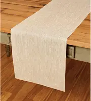 Linen Table Runner 100% Pure Linen Khaki Grey Table Runner Home Christmas Wedding Party Restaurant Dining Table Cloth Decoration 6