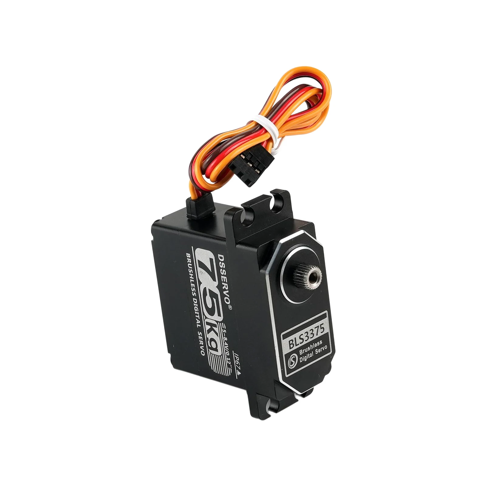 Servo numérique sans balais 75kg 7.4V IP67 180/270/360° pour RC