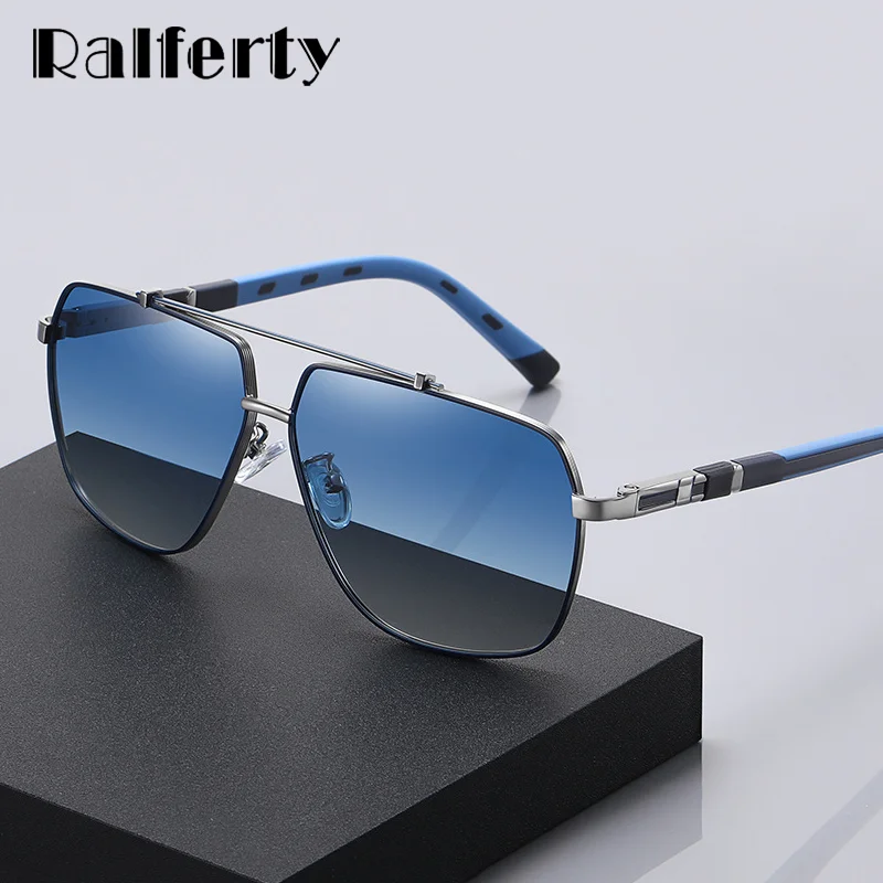 

Ralferty High Quality Sunglasses Men Polarized UV400 Gradient Lens Sunshade Male Brand Designer Driver Fishing Sun Glasses