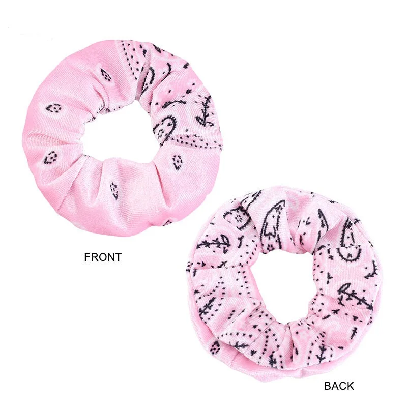 Koranische Samt Paisley Haargummis Große Haar Accessoires_voghion.com
