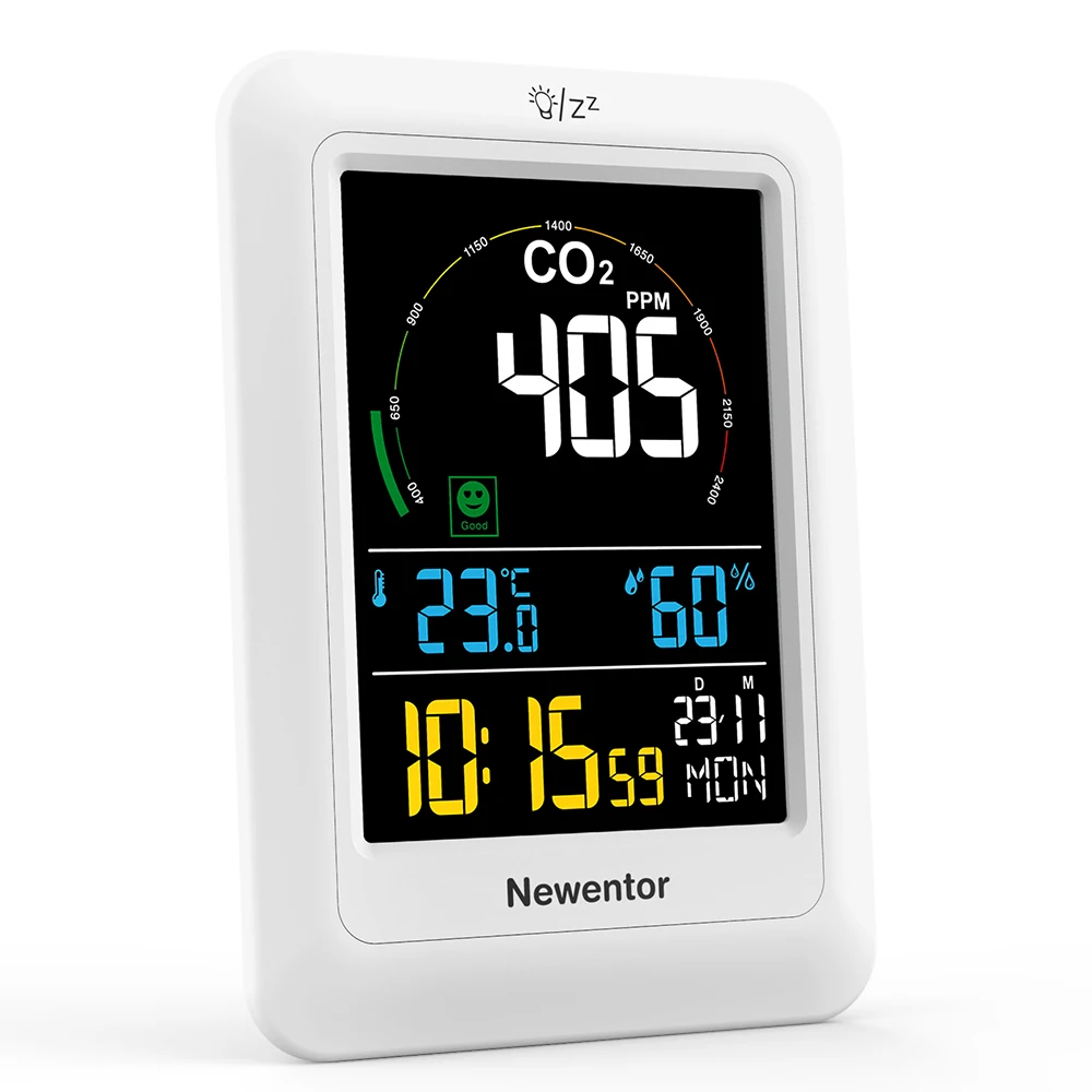 Monitor De , Detector De CO2 TVOC HCHO, Funcionamiento Sencillo Para